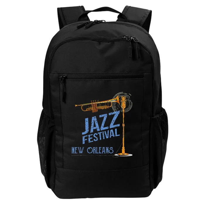 Funny New Orleans Festival Of Jazz Music Louisiana Gifts Daily Commute Backpack