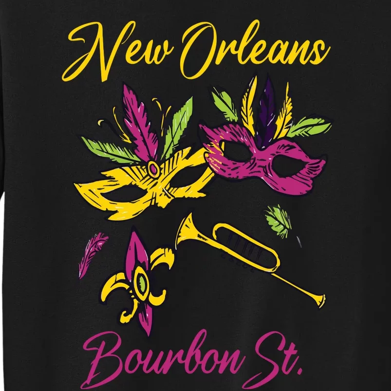 French New Orleans Mardi Gras Souvenir Bourbon Street Sweatshirt