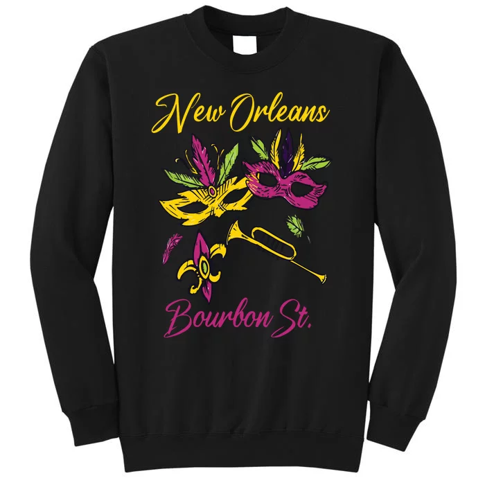 French New Orleans Mardi Gras Souvenir Bourbon Street Sweatshirt