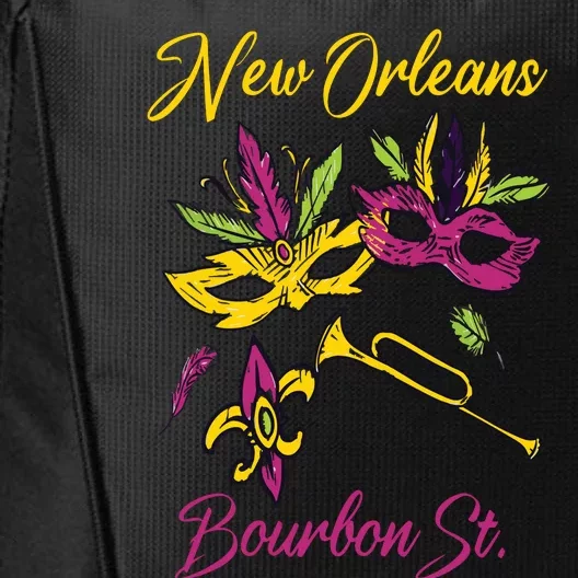 French New Orleans Mardi Gras Souvenir Bourbon Street City Backpack