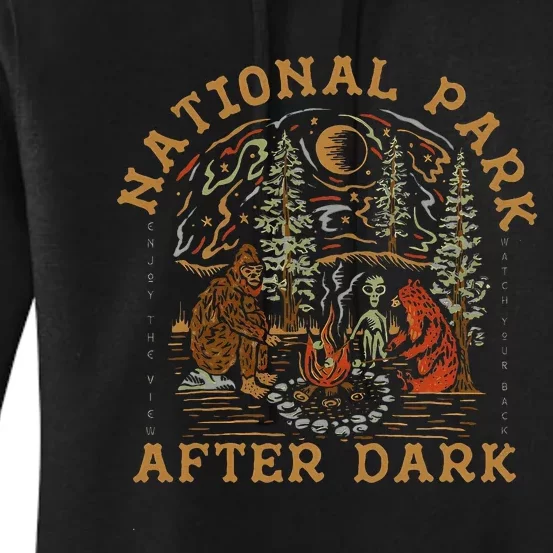 Funny National Park After Dark Women's Pullover Hoodie