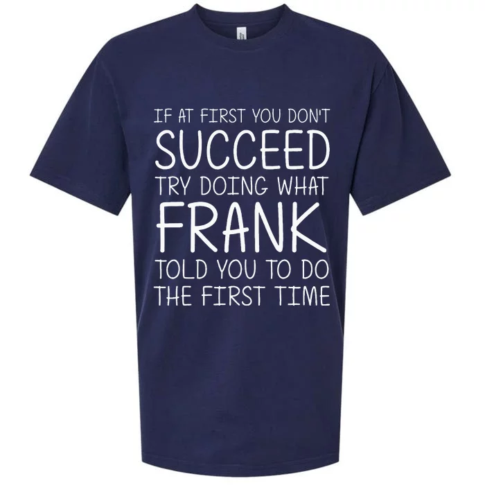 Frank Name Personalized Birthday Sueded Cloud Jersey T-Shirt