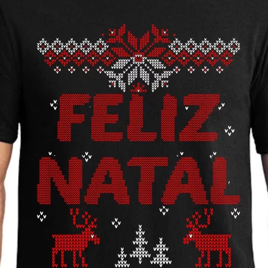 Feliz Natal Portuguese Merry Christmas Gift Idea Pajama Set