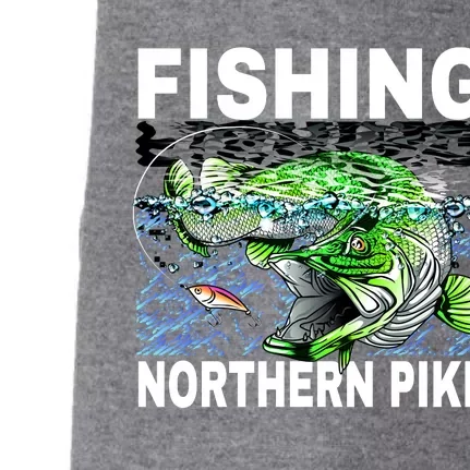 Fishing Northern Pike Doggie 3-End Fleece Hoodie