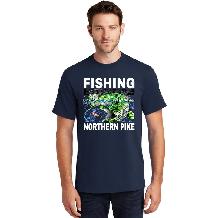 Fishing Northern Pike Tall T-Shirt