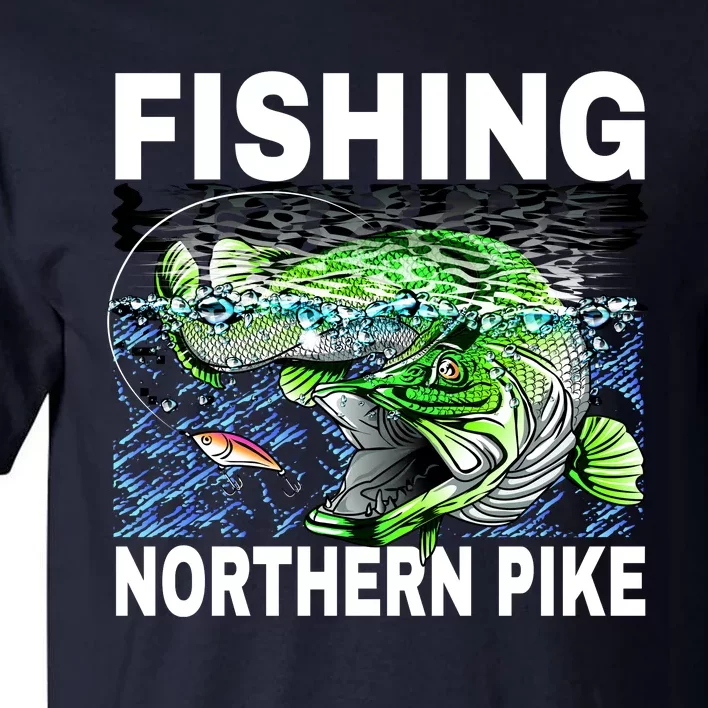 Fishing Northern Pike Tall T-Shirt