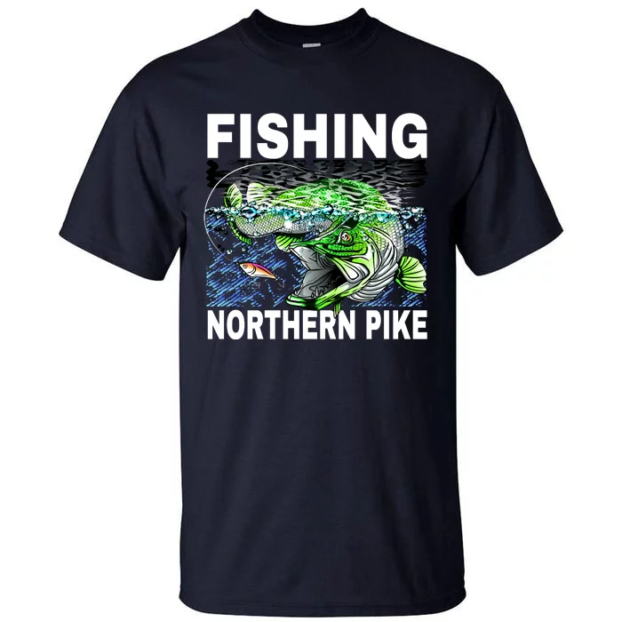 Fishing Northern Pike Tall T-Shirt