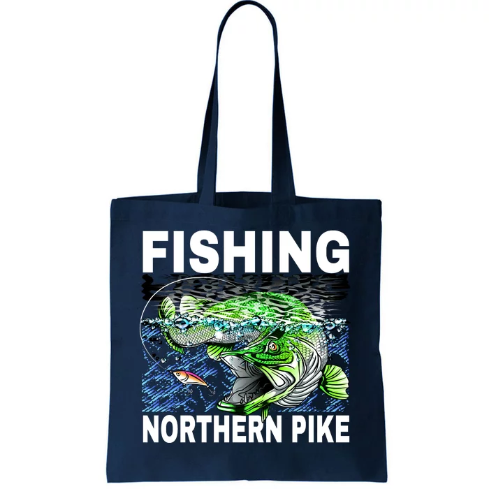 Fishing Northern Pike Tote Bag