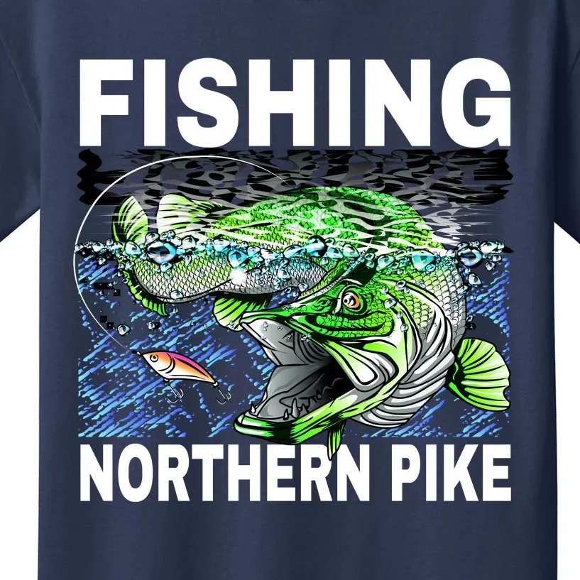 Fishing Northern Pike Kids T-Shirt