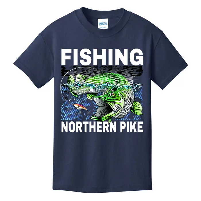 Fishing Northern Pike Kids T-Shirt