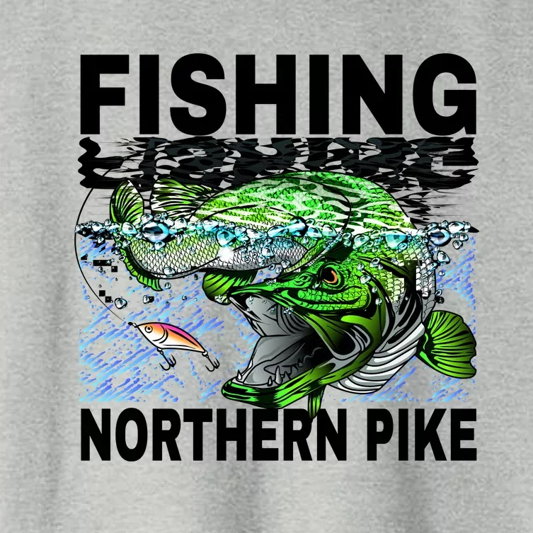 Fishing Northern Pike Women's Crop Top Tee