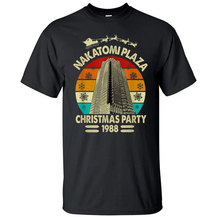 Funny Nakatomi Plaza Christmas Party 1988 Xmas Holiday Tall T-Shirt