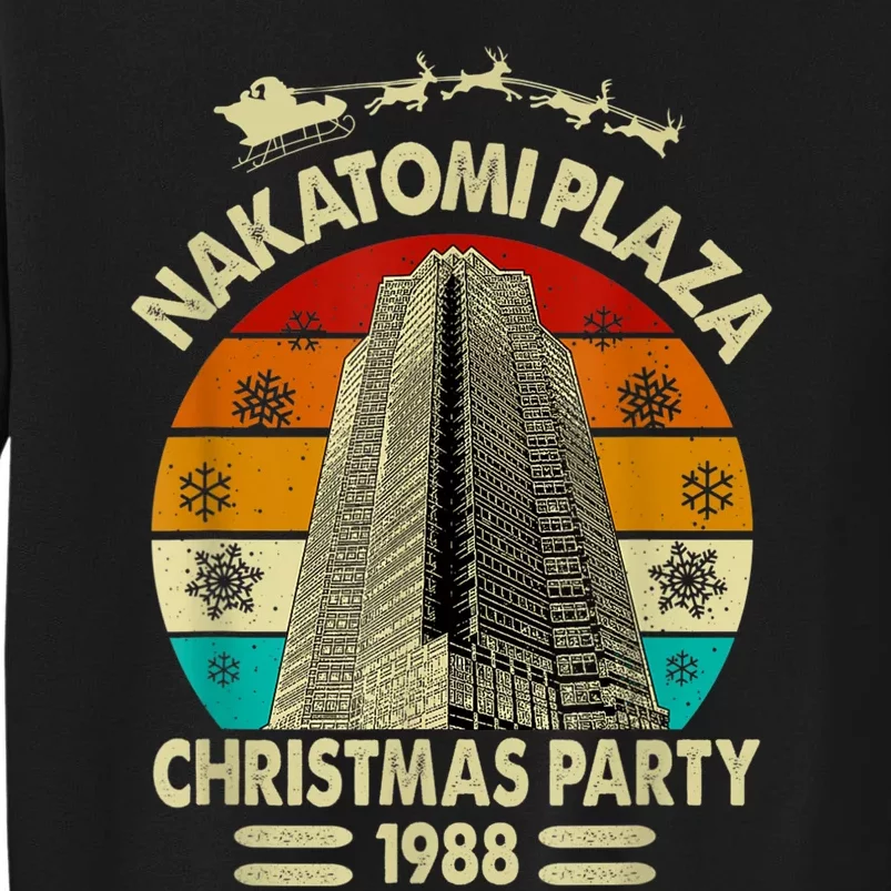 Funny Nakatomi Plaza Christmas Party 1988 Xmas Holiday Tall Sweatshirt