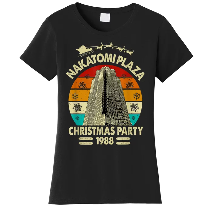 Funny Nakatomi Plaza Christmas Party 1988 Xmas Holiday Women's T-Shirt