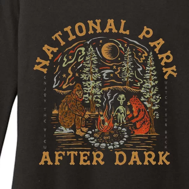 Funny National Park After Dark Womens CVC Long Sleeve Shirt