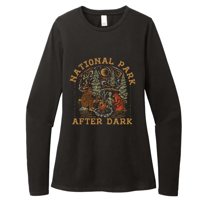 Funny National Park After Dark Womens CVC Long Sleeve Shirt