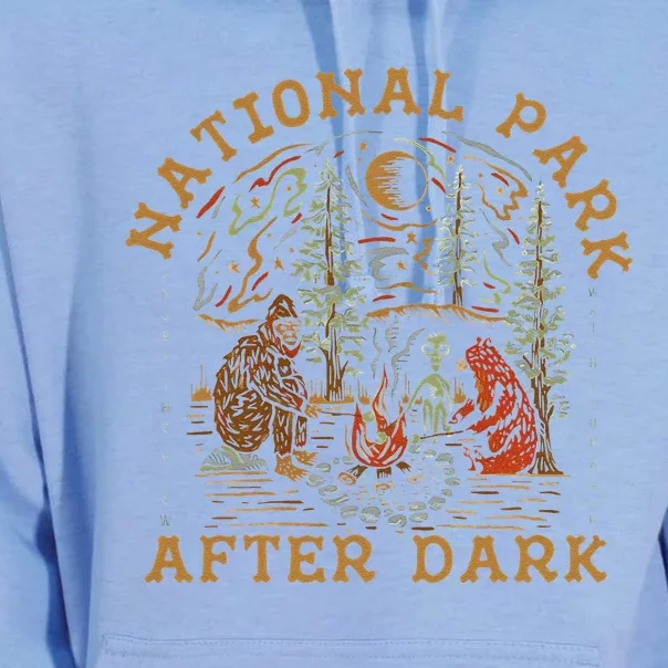 Funny National Park After Dark Unisex Surf Hoodie