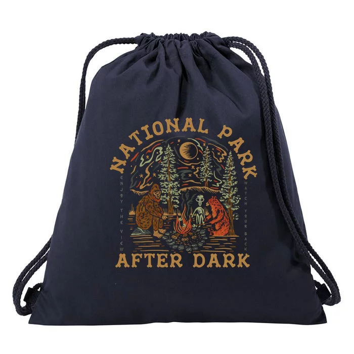 Funny National Park After Dark Gift Drawstring Bag