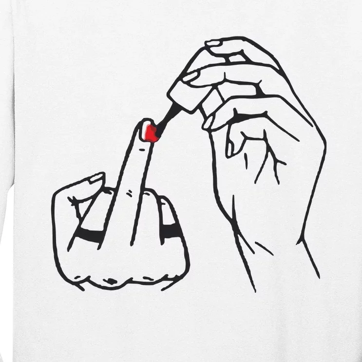 Feminism Nail Polish Long Sleeve Shirt