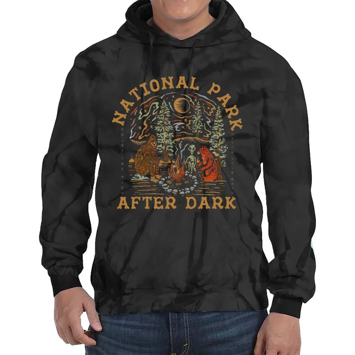 Funny National Park After Dark Tie Dye Hoodie