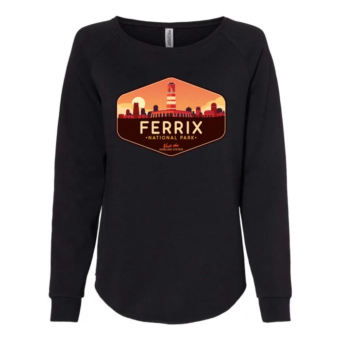 Ferrix National Park Visit The Morlani System! Womens California Wash Sweatshirt