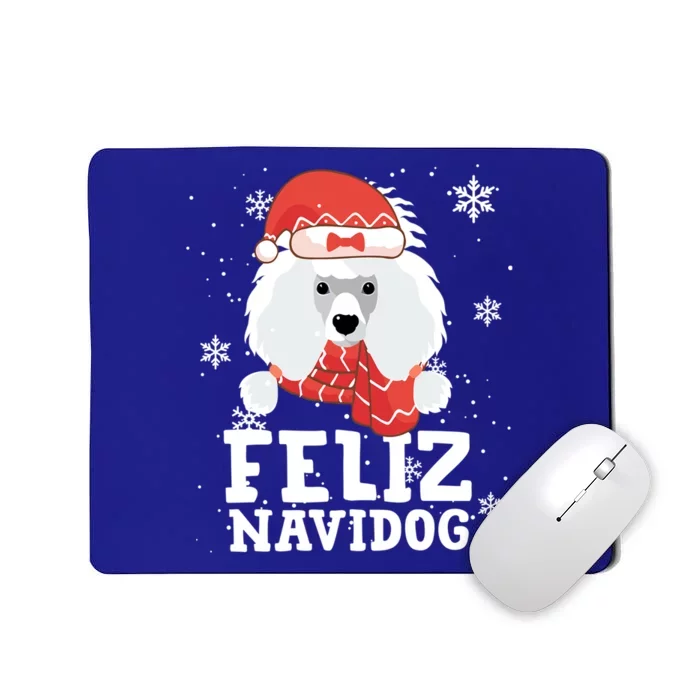 Feliz Navidog Poodle Dog Funny Christmas Gift Great Gift Mousepad