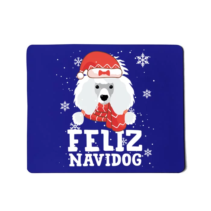 Feliz Navidog Poodle Dog Funny Christmas Gift Great Gift Mousepad