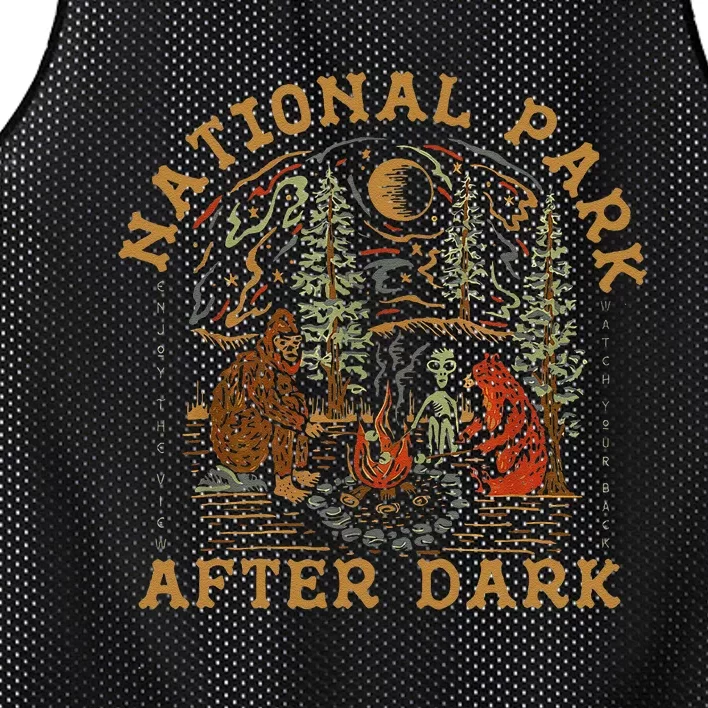 Funny National Park After Dark Gift Mesh Reversible Basketball Jersey Tank