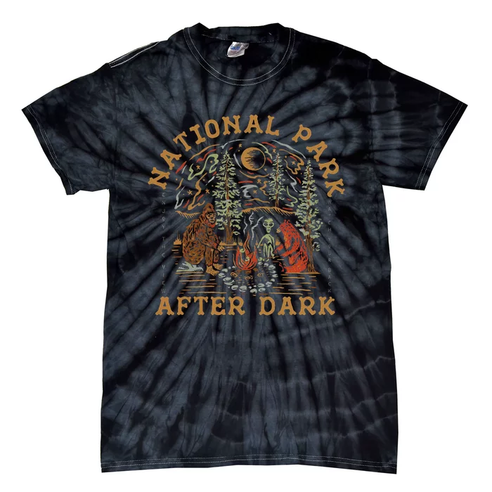 Funny National Park After Dark Adventure Tie-Dye T-Shirt