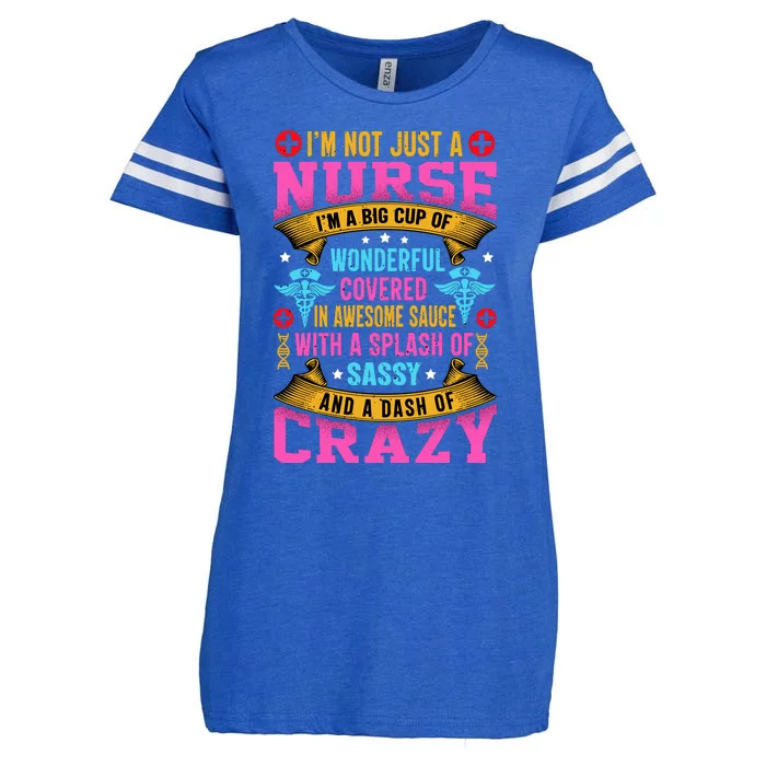 Funny Nurse Personality Enza Ladies Jersey Football T-Shirt