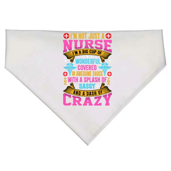 Funny Nurse Personality USA-Made Doggie Bandana