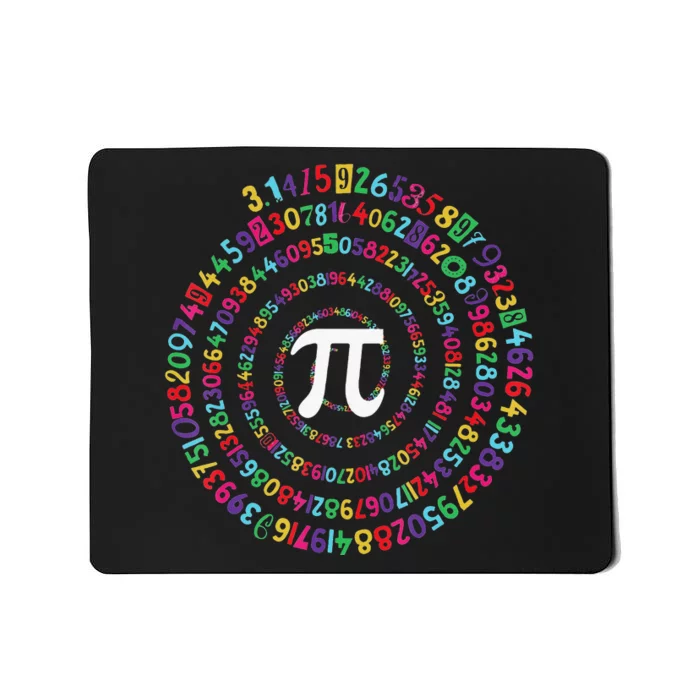 funny National Pi Day Colorful Math Teacher Lover Mousepad