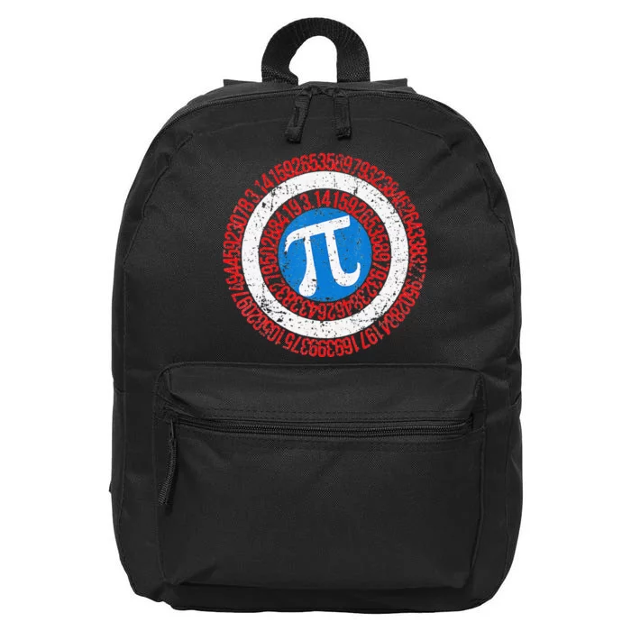 funny National Pi Day Math Teacher Captain 16 in Basic Backpack