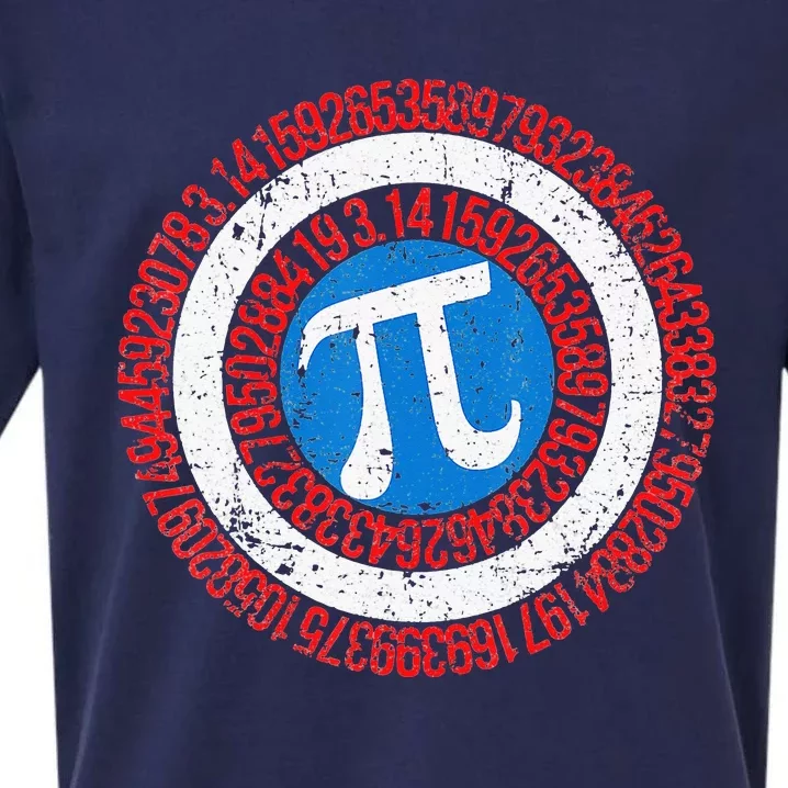 funny National Pi Day Math Teacher Captain Sueded Cloud Jersey T-Shirt