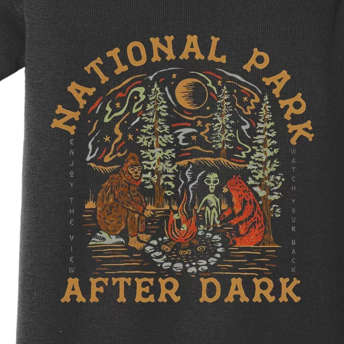 Funny National Park After Dark Adventure Baby Bodysuit