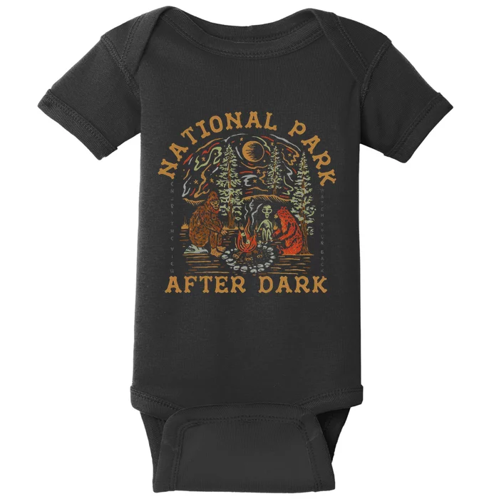 Funny National Park After Dark Adventure Baby Bodysuit