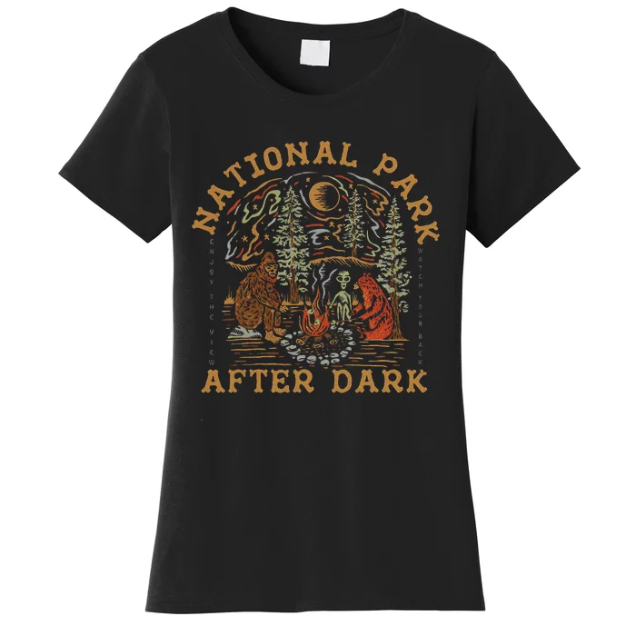 Funny National Park After Dark Adventure Women's T-Shirt