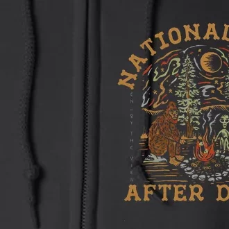 Funny National Park After Dark Adventure Full Zip Hoodie