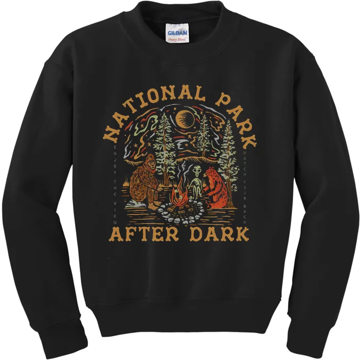 Funny National Park After Dark Kids Sweatshirt