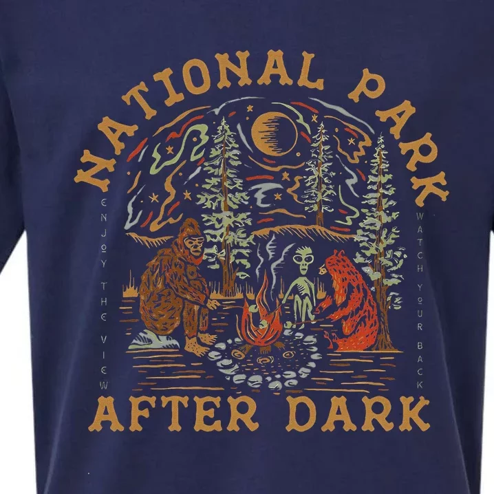 Funny National Park After Dark Sueded Cloud Jersey T-Shirt