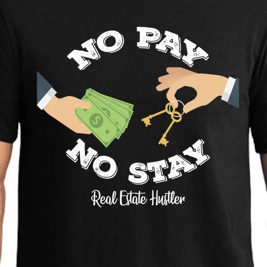 Funny No Pay No Stay Landlord Pay Me Real Estate Investor Gift Pajama Set