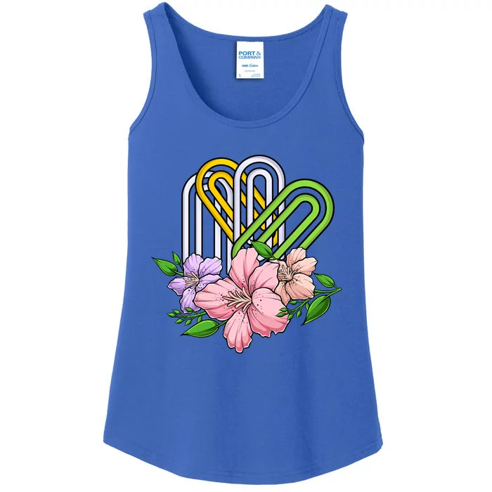 Flower National Paperclip Day Flower Design Gift Ladies Essential Tank