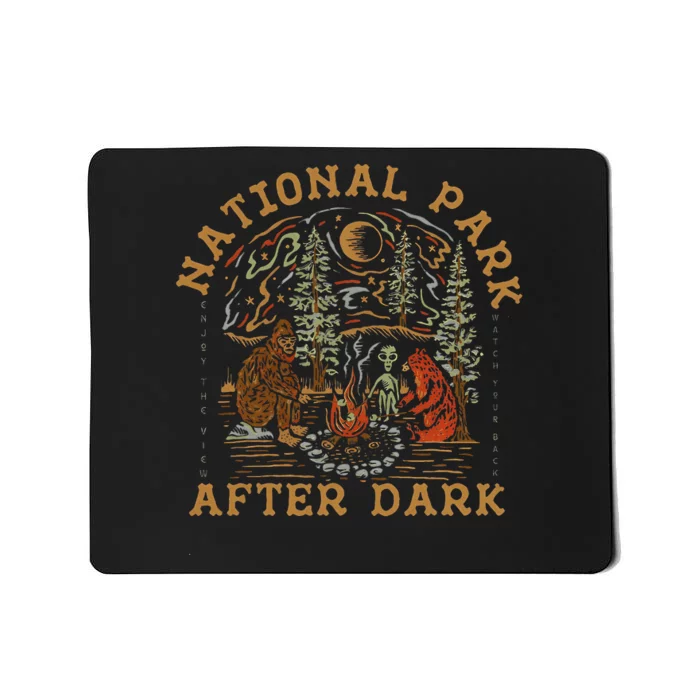 Funny National Park After Dark Mousepad