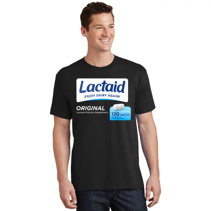 Funny Nurse Pharmacy Halloween Costume Lactaid T-Shirt