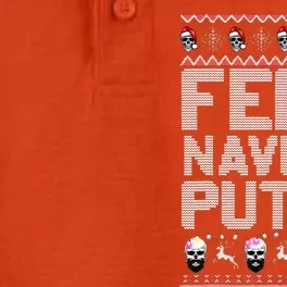 Feliz Navidad Putos Funny Mexican Ugly Xmas Party Dry Zone Grid Performance Polo