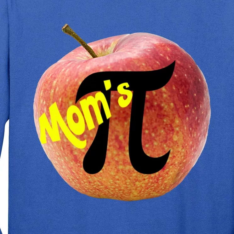 Funny Nerdy Pi Day Or Pie Day It's Mom's Apple Pie Day Gift Tall Long Sleeve T-Shirt