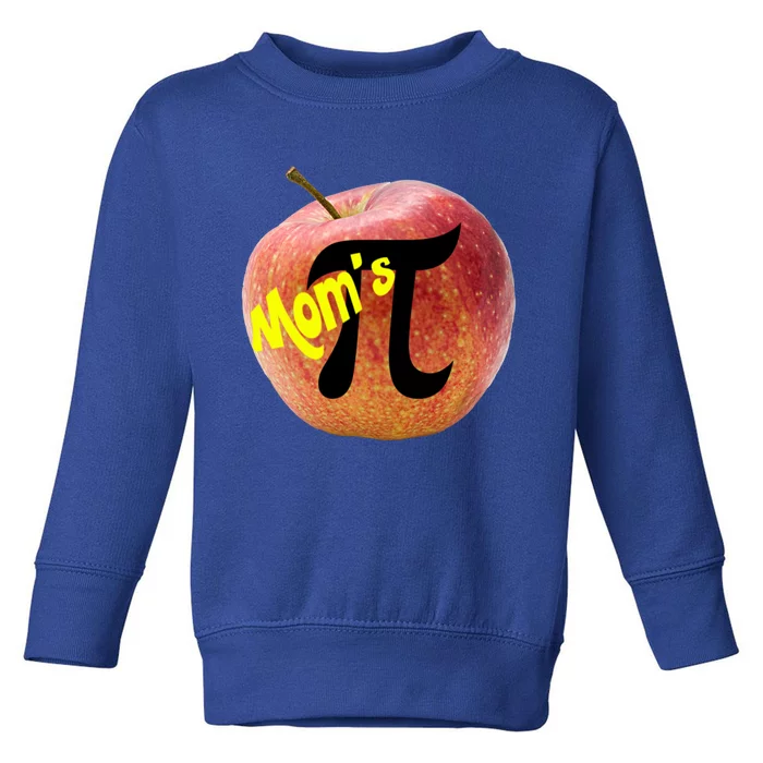 Funny Nerdy Pi Day Or Pie Day It's Mom's Apple Pie Day Gift Toddler Sweatshirt