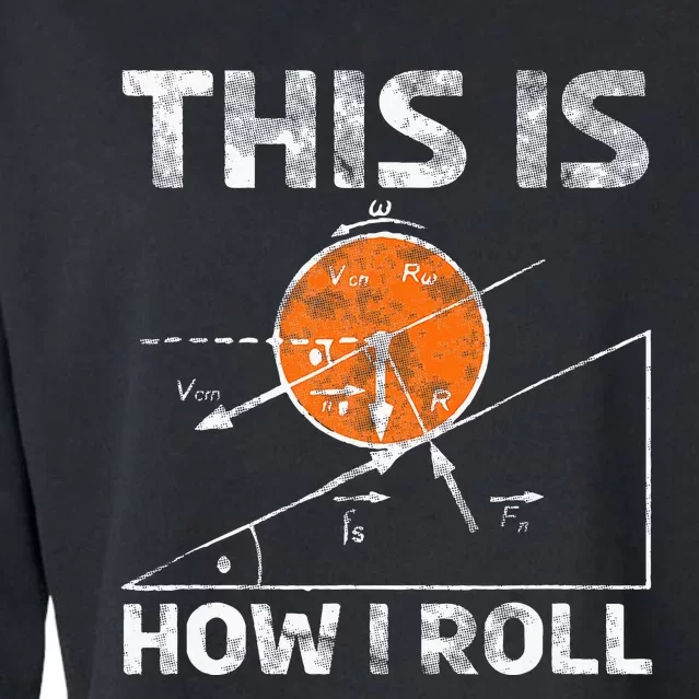 Funny Nerdy Physics Teachers Cropped Pullover Crew