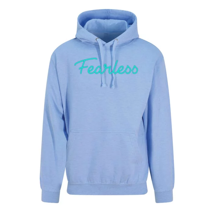 Fearless Neon Quote Unisex Surf Hoodie