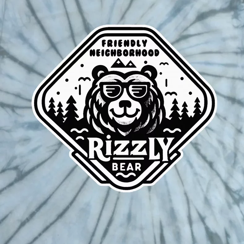 Funny Neighborhood Rizzly Bear Tie-Dye T-Shirt